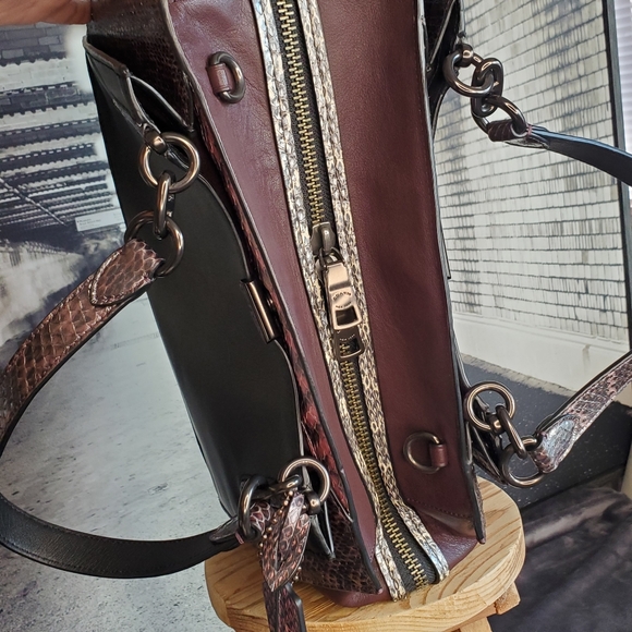 Coach Dreamer 36 in Colorblock With Snakeskin Detail - Picture 10 of 16